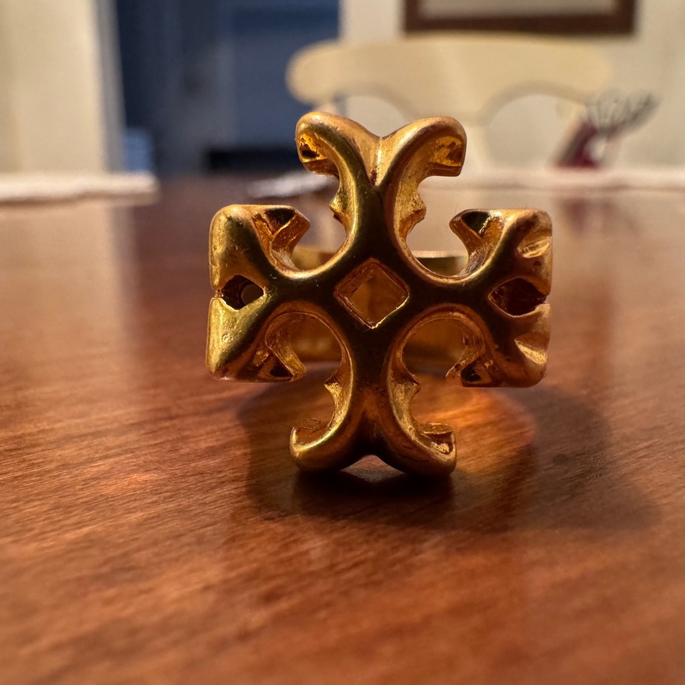 Tory Burch Gold Baroque Ring